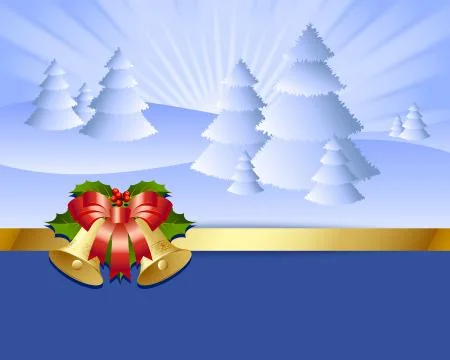 Winter landscape Stock Illustration