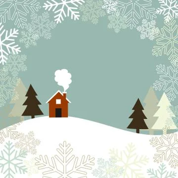 Winter Landscape Stock Illustration
