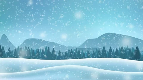 Winter landscape with mountains. Stock Footage 166142915