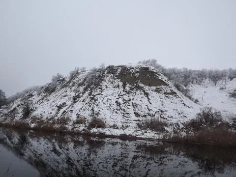 Winter landscape in the mountains. Foto stock