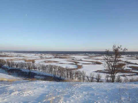 Winter landscape in the mountains. Foto stock