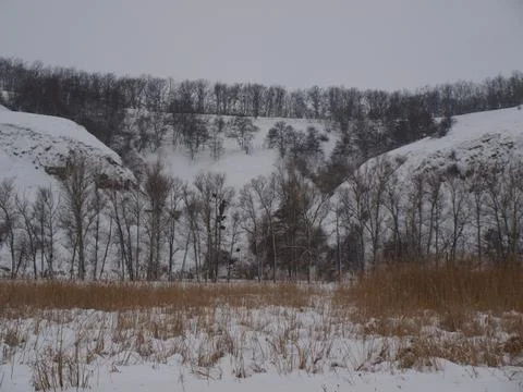 Winter landscape in the mountains. Foto stock