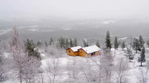 Winter landscape in Norway moving train ride 60fps, 4K Stock Footage 118530570