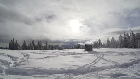 Winter Landscape Panorama Stock Footage 326106156