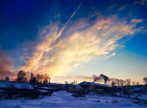 Winter landscape Stock Photos