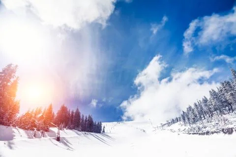 WInter Landscape Fotos Stock