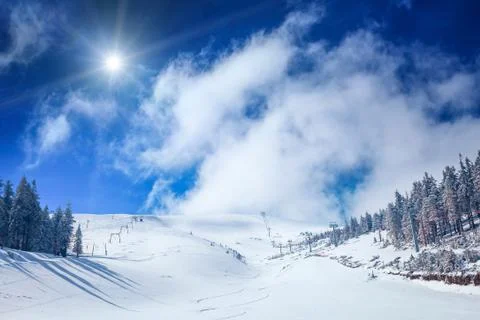 WInter Landscape Stock Photos