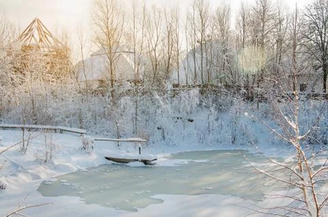 Winter landscape Stock Photos