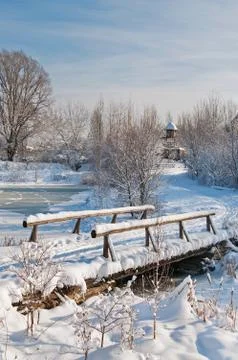 Winter landscape Stock Photos