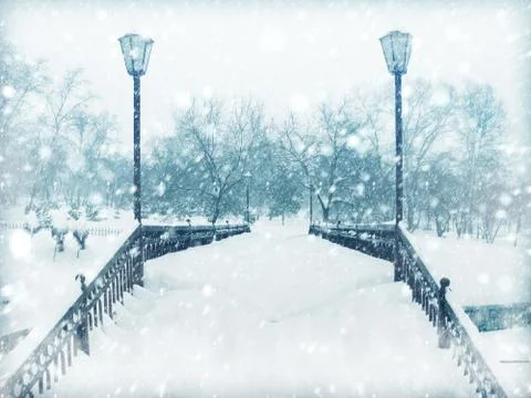 Winter landscape. Stock Photos