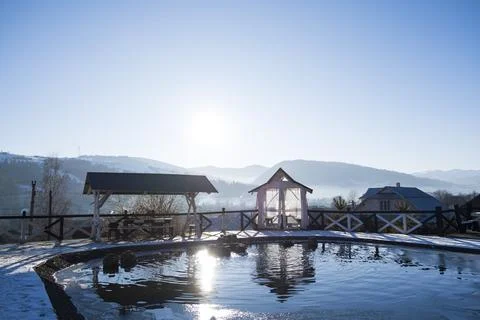 Winter landscape. Stock Photos