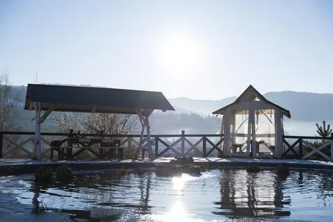 Winter landscape. Stock Photos