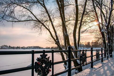 A winter landscape 스톡 사진