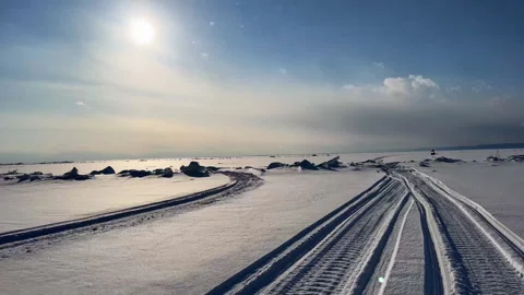 Winter landscape from a quadcopter Stock-Footage 244481432