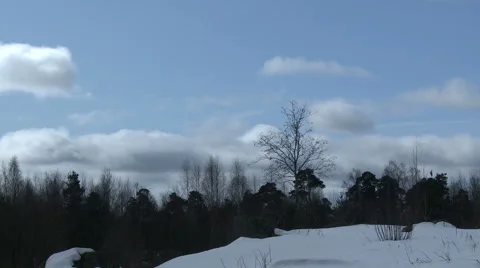 Winter landscape in Russia Stock-Footage 68041820