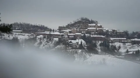 Winter landscape with snow 動画素材 61364121