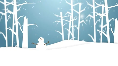 Winter landscape with snow Stock Footage 88323922