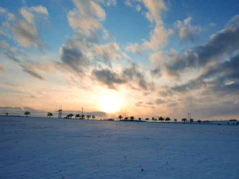 Winter landscape theme. Vídeo Stock 85048285