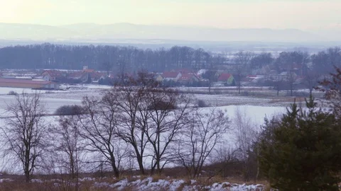 Winter landscape. (Time-lapse) Stock Footage 103175703