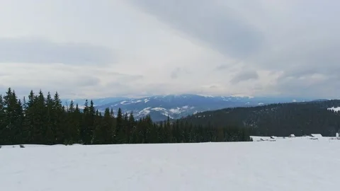 Winter landscape, timelapse Stock-Footage 217747144