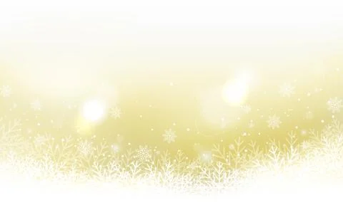 Winter landscape vector banner with snowflakes and glitter. Stock Illustration