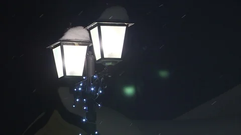 Winter lantern Stock Footage 102211314