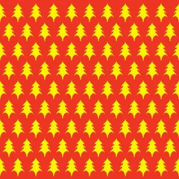 Winter leaf seamless pattern red background vector イラスト素材