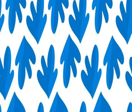 Winter leaves seamless pattern and background. Vector illustration. Stockillustratie