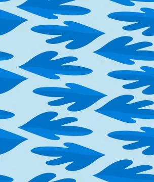 Winter leaves seamless pattern and background. Abstract illustration. Illustrazione stock