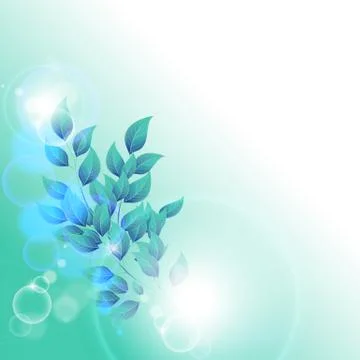 Winter leaves with space for text Stock Illustration