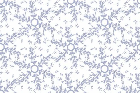 Winter light seamless pattern. Snowflakes on a white background. Illustrazione stock
