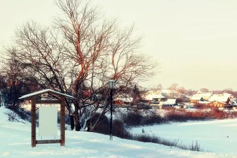 Winter lights pointer Foto stock