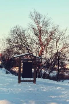 Winter lights pointer Foto stock