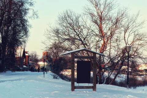 Winter lights pointer Foto stock