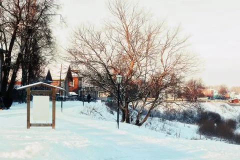 Winter lights pointer Stock Photos