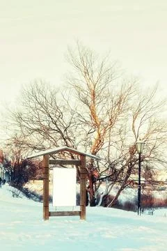 Winter lights pointer Stock Photos