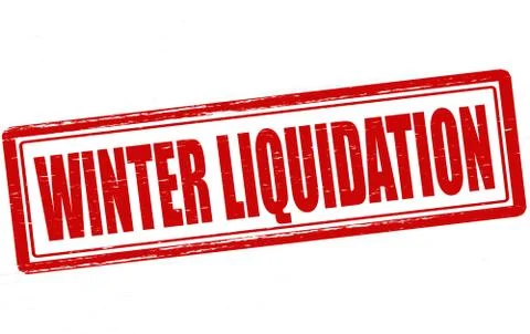 Winter liquidation Stock Illustration