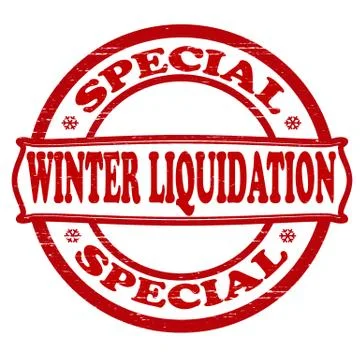 Winter liquidation Stock Illustration