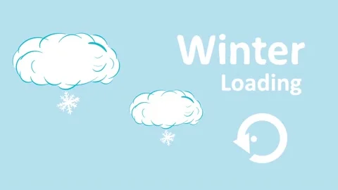 Winter loading and snow Stock Footage 93994091