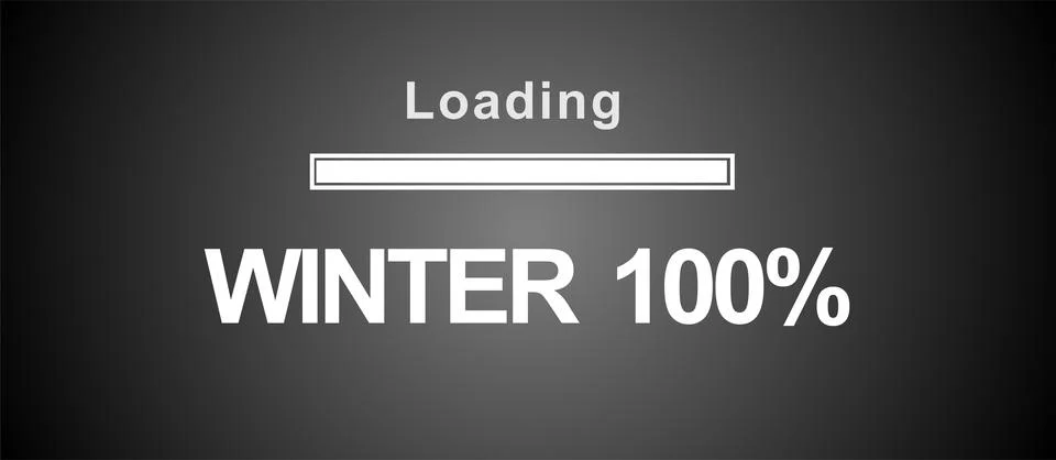 Winter loading on the isolated background. Stock Illustration