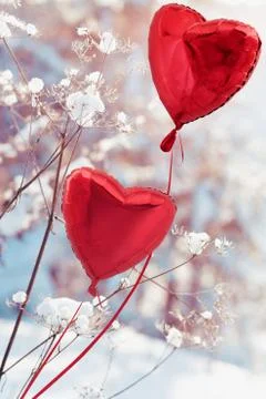 In the winter with love Foto stock