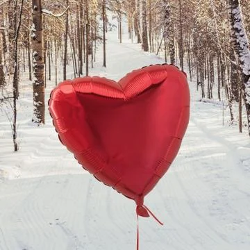 In the winter with love Foto stock