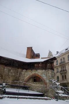 Winter in Lviv Stock Photos