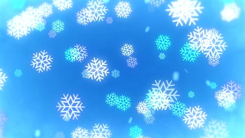 Winter magic with animated snowflakes Stock Footage 294168919