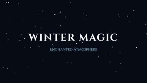 Winter Magic Cinematic Background with Falling Snow Overlay Effect Stock Footage 337503228