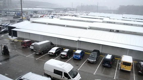 Winter market Stock Footage 99902423