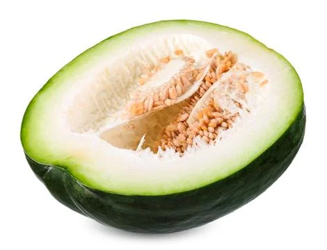 Winter melon isolated on white cllipping path Stock Photos