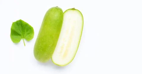 Winter melon on white background. Stock Photos