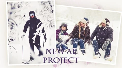 Winter Memories Slideshow | After Effects Template  After Effects	Stock