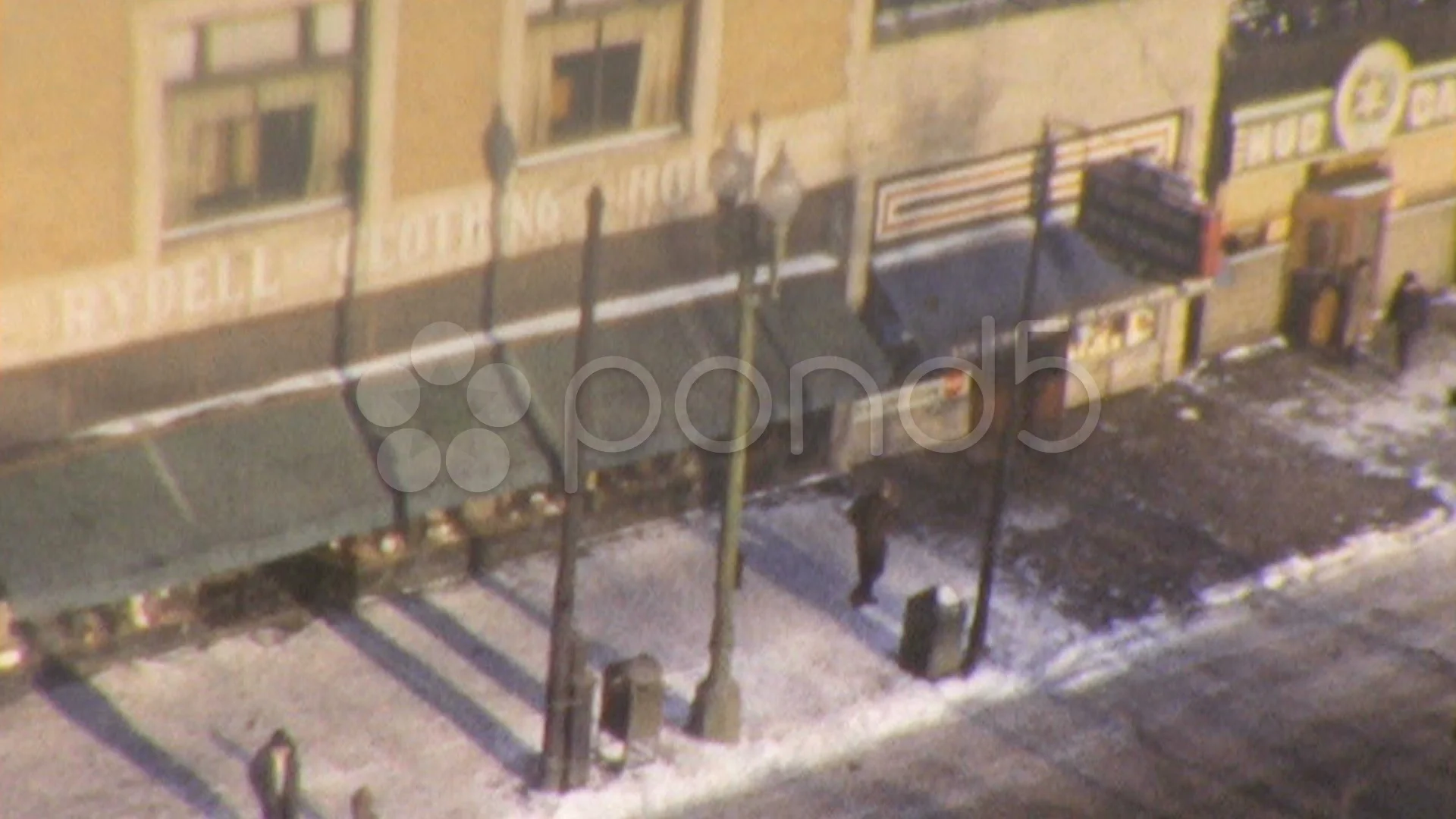 WINTER Minneapolis City STREET SCENE 1940 Vintage Film Home Movie, image size:1920x1080
